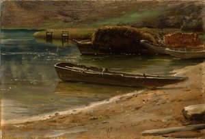 At the Bank, Winkel in Switzerland by Thomas Fearnley