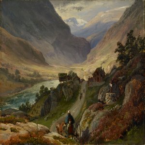 Steep Roads in Laerdal by Thomas Fearnley