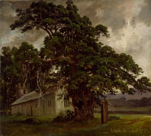 The Church in Patterdale by Thomas Fearnley