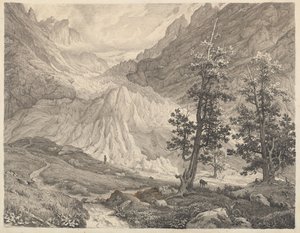 The Grindelwald Glacier, Switzerland by Thomas Fearnley