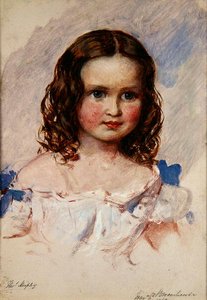 Thomas Frank Heaphy - Pastel-Toned Portrait Painting of French