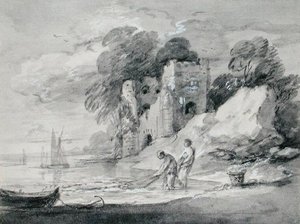 Hauling the Seine Net by Thomas Gainsborough