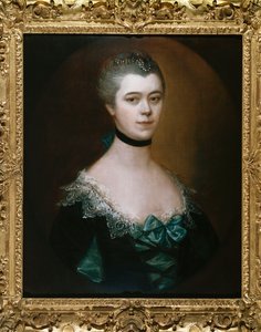 Portrait of the Countess of Sussex, Bust Length, in a Blue Dress with Black Facings by Thomas Gainsborough