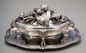 Tureen with Lid and Stand by Thomas Germain