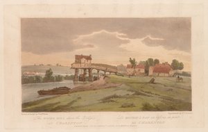 A Selection of Twenty of the Most Picturesque Views in Paris: The Water Mill Above the Bridge by Thomas Girtin