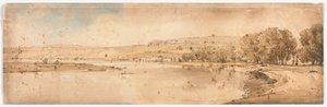 A Selection of Twenty of the Most Picturesque Views in Paris: View of Bell Vue and Pont de Sève taken from the Terrace near Pont de St. Cloud