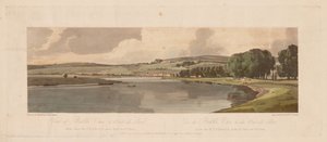 A Selection of Twenty of the Most Picturesque Views in Paris: View of Belle Vue & Pont de Sève taken from the Terrace near Pont de St. Cloud by Thomas Girtin