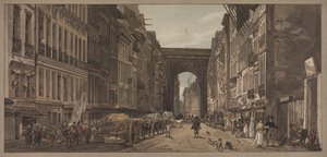 A Selection of Twenty of the Most Picturesque Views in Paris: View of the Gate of St. Denis by Thomas Girtin