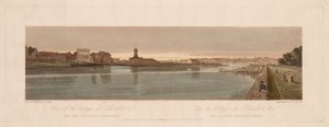 A Selection of Twenty of the Most Picturesque Views in Paris: View of the Village of Chaillot, &c Taken from Pont de la Concorde by Thomas Girtin