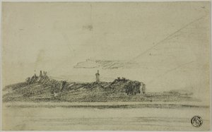 Castle on Shore by Thomas Girtin