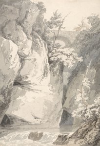 On the Banks of the Lago di Como, c.1796 by Thomas Girtin