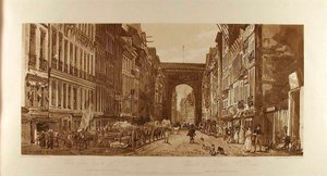 View of the Gate of St. Denis from the Suburbs by Thomas Girtin