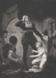 Prince Arthur and Hubert Shakespeare, King John, Act 4, Scene 1, 1823-24 by Thomas Goff Lupton