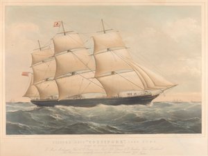 Clipper Ship Cossipore 1226 Tons by Thomas Goldsworth Dutton