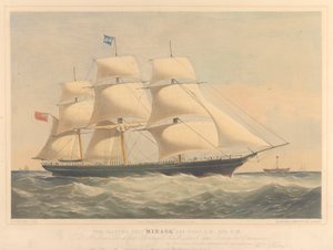 The Clipper Ship Mirage, 965 Tons, c.1853-57 by Thomas Goldsworth Dutton