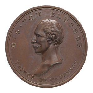 Medal Commemorating Wellington and Blücher at Waterloo by Thomas Halliday