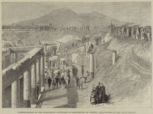 Commemoration of the Eighteenth Centenary of the Destruction of Pompeii, Excavations in the Ninth Region by Thomas Harrington Wilson