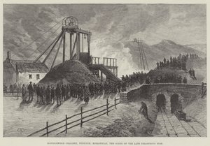 Mauricewood Colliery, Penicuik, Midlothian, the Scene of the late Disastrous Fire by Thomas Harrington Wilson