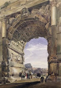 Arch of Titus, Rome, 1842