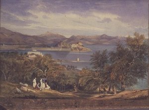 The Citadel of Corfu from Analipsis by Thomas Hartley Cromek