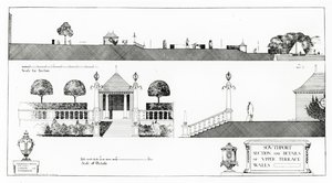 Southport: Section and Details of Upper Terrace and Walls, from Thomas Mawson