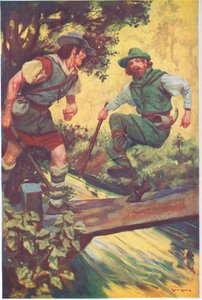 In an Unlucky Moment He Slipped Upon the Wooden Boards