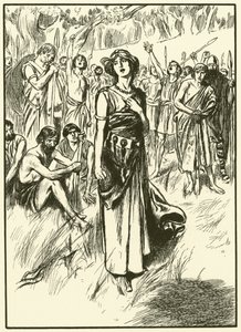 Queen Boadicea and Her Soldiers by Thomas Heath Robinson