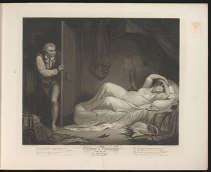 Wanton Maid Sleeping While a Man Sneaks In (series title: Virtue and Vice, Diligence & Dissipation) by Thomas Hellyer