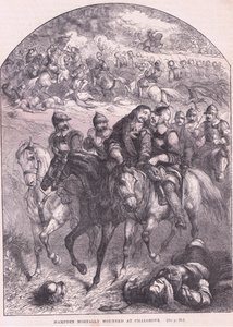 Hampden mortally wounded at Chalgrove AD 1643 by Thomas Henry Nicholson