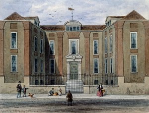 An Ancient Mansion, called Pitchett Hall, South Side of Union St., Southward, 1828