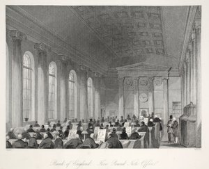 Bank of England - Five Pound Note Office by Thomas Hosmer Shepherd