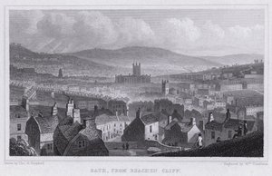 Bath, from Beachen Cliff by Thomas Hosmer Shepherd