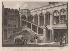 Crosby Hall, Bishopsgate Street, London by Thomas Hosmer Shepherd