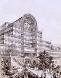 Crystal Palace at Sydenham, the front of the Great Transept