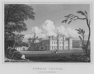 Dundas Castle, Linlithgowshire by Thomas Hosmer Shepherd