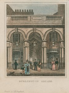 Exterior view of Burlington Arcade by Thomas Hosmer Shepherd