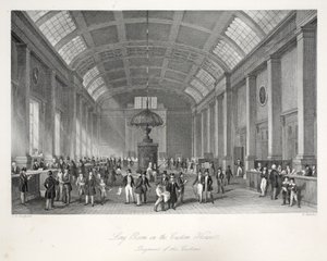 Long Room in the Custom-House, from 