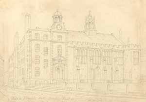 Middle Temple Hall by Thomas Hosmer Shepherd