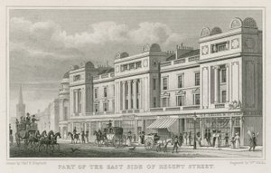 Part of the east side of Regent Street, London by Thomas Hosmer Shepherd