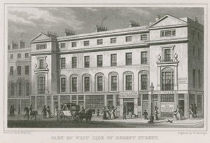 Part of the west side of Regent Street, London by Thomas Hosmer Shepherd