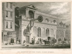 St Dunstan in the West by Thomas Hosmer Shepherd