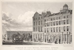 Temple of the Muses, Finsbury Square, from 