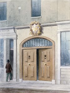 The Entrance to Coachmakers Hall, 1854 by Thomas Hosmer Shepherd