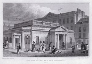 The Hot Baths, and New Infirmary, Bath by Thomas Hosmer Shepherd