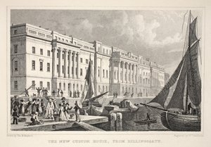The New Custom House, from Billingsgate, from 