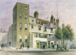The Old George on Tower Hill by Thomas Hosmer Shepherd