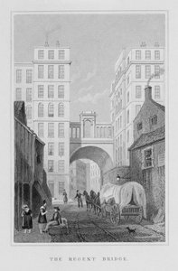 The Regent Bridge, Edinburgh, engraved by Thomas Barber