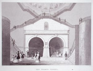 The Thames Tunnel, c.1851-55 by Thomas Hosmer Shepherd