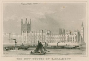 The New Houses of Parliament by Thomas Hosmer Shepherd