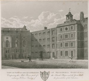 View of part of the quadrangle of Bridewell Hospital by Thomas Hosmer Shepherd